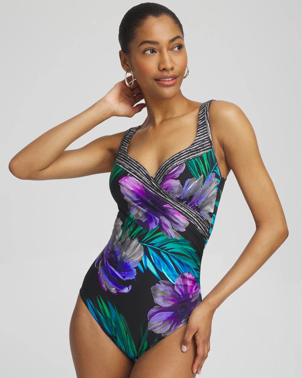 Miraclesuit Flora Aura It's A Wrap Swimsuit | Chico's